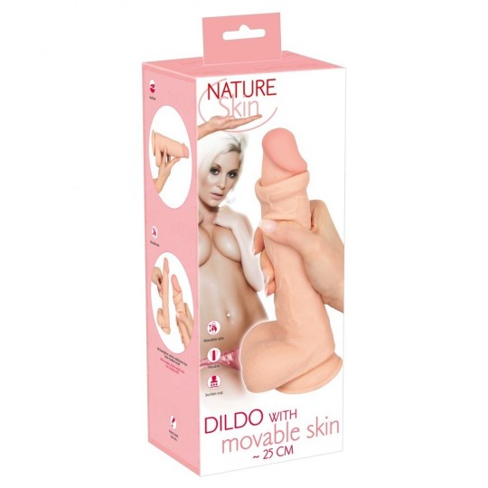 DILDO WITH MOVABLE SKIN