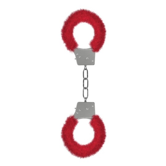 BEGINNER&#039;S FURRY HANDCUFFS RED