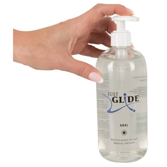 LUBRIFIANT À BASE D'EAU ANAL 500ML JUST GLIDE