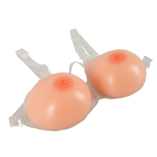 SILICONE BREASTS WITH STRAPS