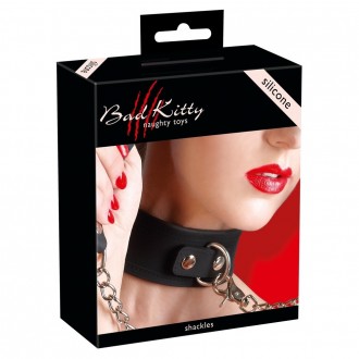 SILICONE COLLAR WITH LEASH