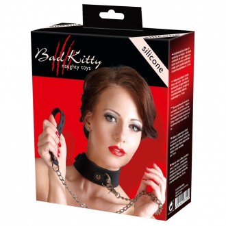 SILICONE COLLAR WITH LEASH