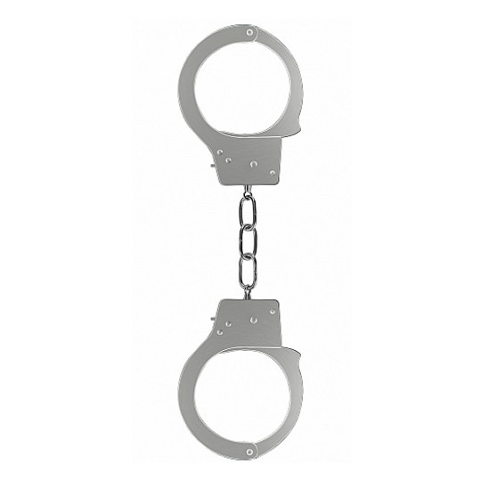 METAL BEGINNER&#039;S HANDCUFFS SILVER