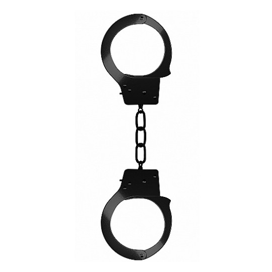 METAL BEGINNER&#039;S HANDCUFFS BLACK