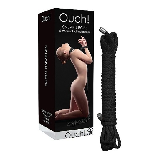 CORDA DE RESTRIÇÃO KINBAKU 5 METROS PRETA