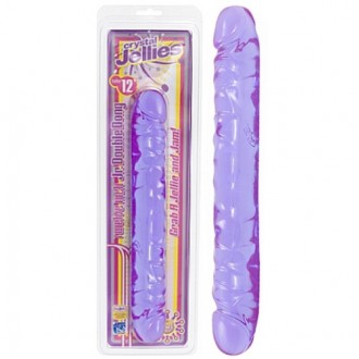 DILDO DUPLO JR. DOUBLE DONG 12'' ROXO