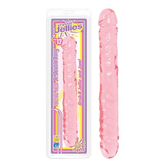 DILDO DUPLO JR. DOUBLE DONG 12&#039;&#039; ROSA