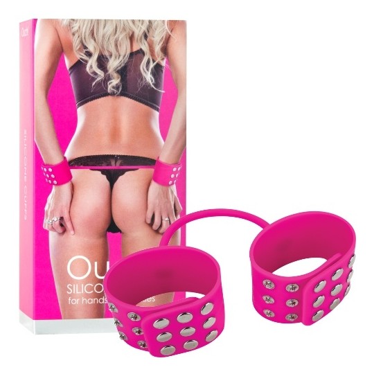 ESPOSAS DE SILICONA SILICONE CUFFS ROSA