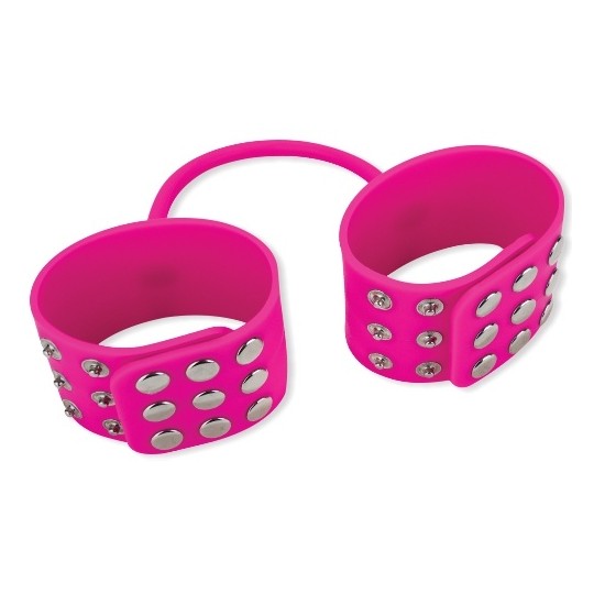 ESPOSAS DE SILICONA SILICONE CUFFS ROSA