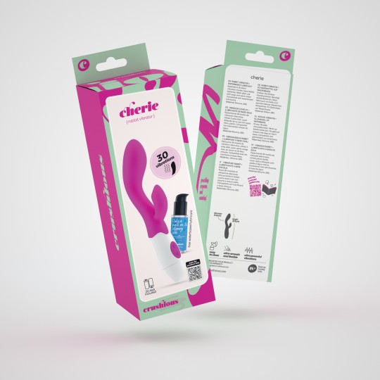 CHERIE CLITORIDE STIMOLATORE VIBRATORE + CRUSHIOUS LUBRIFICANTE A BASE D'ACQUA