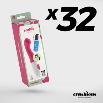 PACK OF 32 CRUSHIOUS TROLLIE VIBRATOR WITH WATERBASED LUBRICANT INCLUDED