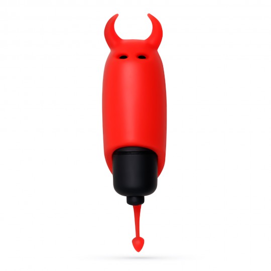 O-PET DIABO COM BALA DE 10 VIBRAÇÕES VERMELHO CRUSHIOUS