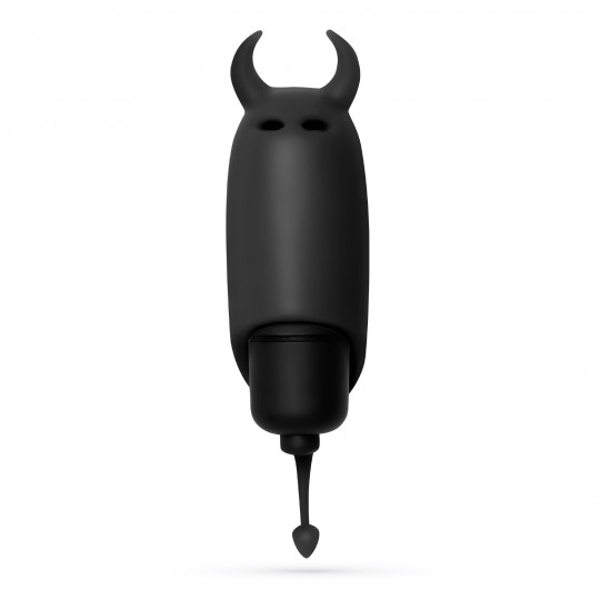 O-PET DIABLE AVEC VIBROMASSEUR BULLET À 10 VIBRATIONS NOIR CRUSHIOUS