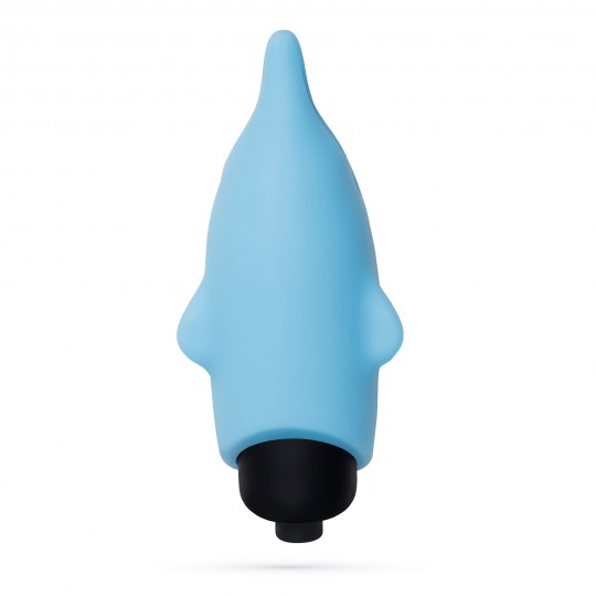 O-PET DAUPHIN AVEC VIBROMASSEUR BULLET À 10 VIBRATIONS BLEU