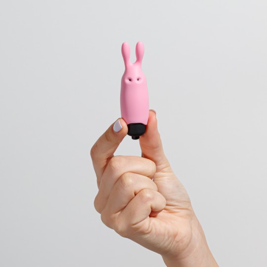 O-PET LAPIN AVEC VIBROMASSEUR BULLET À 10 VIBRATIONS ROSE PASTEL CRUSHIOUS