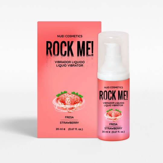 NUEI ROCK ME! ЖИДКИЙ ВИБРАТОР КЛУБНИКА 20 МЛ