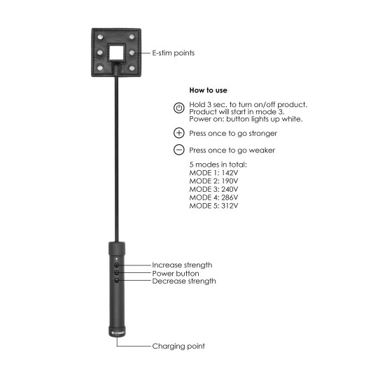 КРОП ДЛЯ ЭЛЕКТРОННОЙ СТИМУЛЯЦИИ - ЧЕРНЫЙ