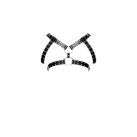 GEMINI - IMITATION LEATHER HARNESS - ONE SIZE - BLACK