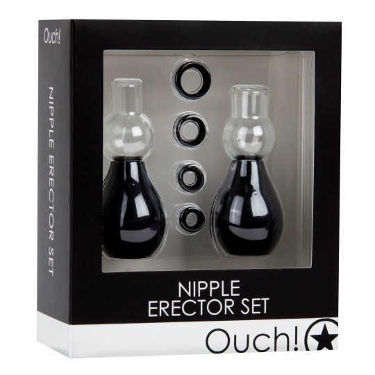 KIT SUCCIONADOR DE PEZONES NIPPLE ERECTOR SET NEGRO