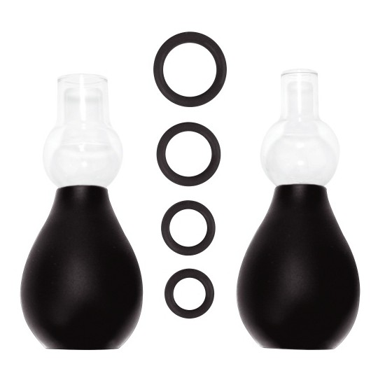 KIT SUCCIONADOR DE PEZONES NIPPLE ERECTOR SET NEGRO