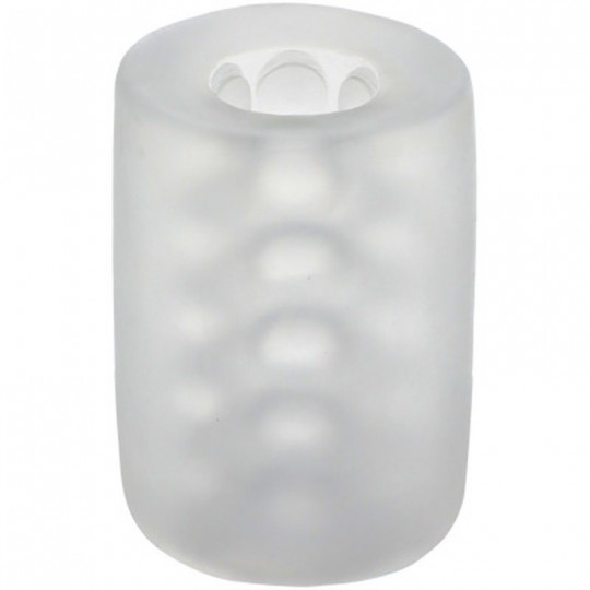 GLOW HELPING HEAD - MASTURBATOR SLEEVE - FROST / GREEN GLOW