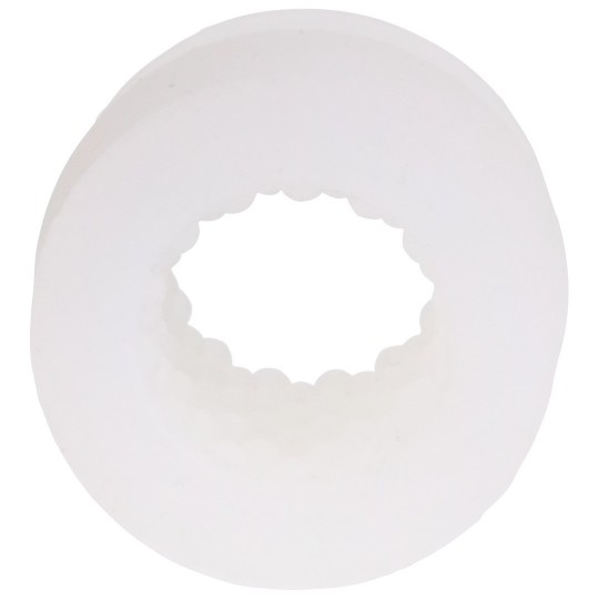 GLOW HELPING HEAD SILICONE - MASTURBATOR SLEEVE - FROST / GREEN GLOW