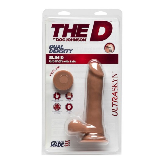 SLIM D - РЕАЛИСТИЧНЫЙ УЛЬТРАСКИН ФАЛЛОИМИТАТОР С ШАРИКАМИ - 6 / 15 СМ