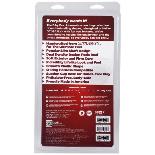 SLIM D - РЕАЛИСТИЧНЫЙ УЛЬТРАСКИН ФАЛЛОИМИТАТОР С ШАРИКАМИ - 6 / 15 СМ