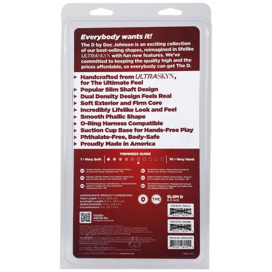 SLIM D - РЕАЛИСТИЧНЫЙ УЛЬТРАСКИН ФАЛЛОИМИТАТОР - 6 / 15 СМ