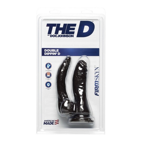 DOUBLE DIPPIN&#039; D - DOUBLE REALISTIC FIRMSKYN DILDO