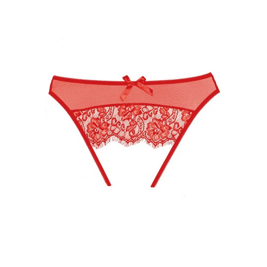 CULOTTE AVEC OUVERTURE EXPOSÉ ROUGE ALLURE