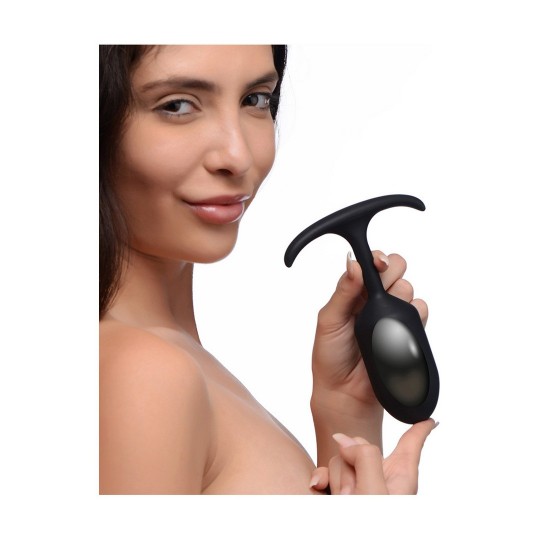 ПРЕМИАЛЬНАЯ СИЛИКОНОВАЯ УТЯЖЕЛЕННАЯ АНАЛЬНАЯ ПРОБКА - БОЛЬШАЯ