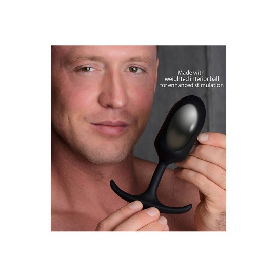 ПРЕМИАЛЬНАЯ СИЛИКОНОВАЯ УТЯЖЕЛЕННАЯ АНАЛЬНАЯ ПРОБКА - БОЛЬШАЯ