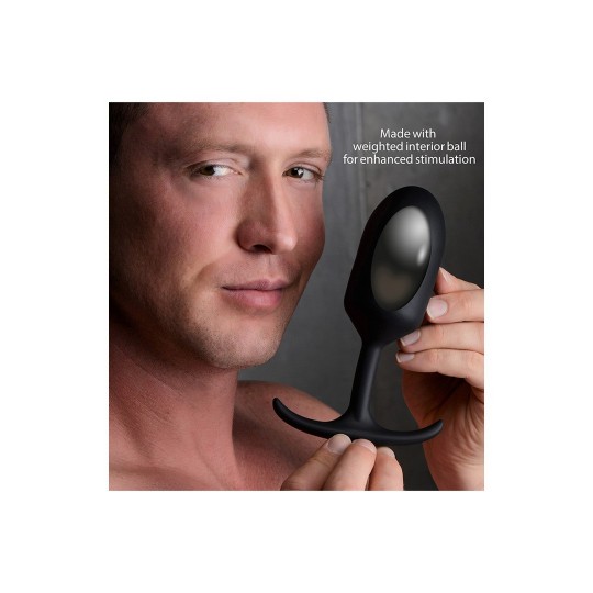 ПРЕМИАЛЬНАЯ СИЛИКОНОВАЯ УТЯЖЕЛЕННАЯ АНАЛЬНАЯ ПРОБКА - ЭКСТРА БОЛЬШАЯ