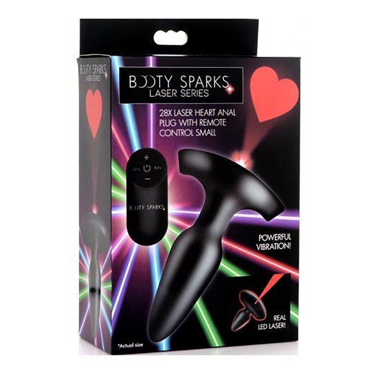 LASER HART - BUTT PLUG WITH REMOTE CONTROL - SMALL