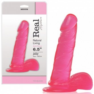 REAL RAPTURE EARTH FLAVOUR DILDO 6.5'' PINK