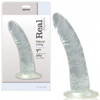 REAL RAPTURE EARTH FLAVOUR DILDO 7'' CLEAR