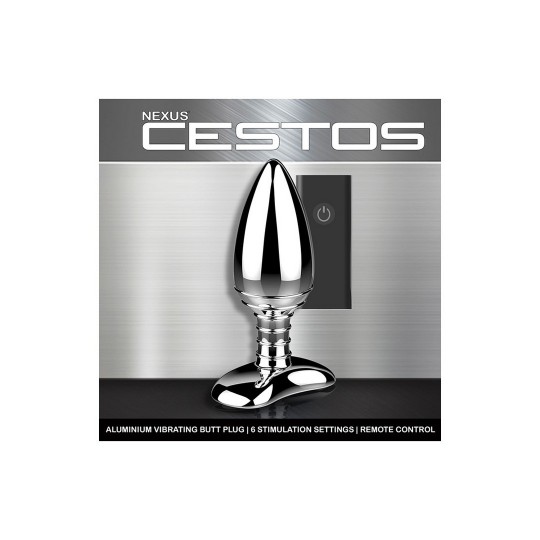 CESTOS - ALUMINUM VIBRATING BUTT PLUG WITH REMOTE CONTROL