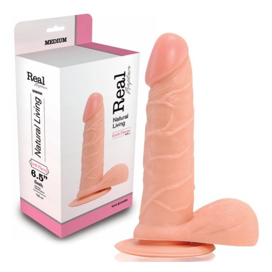 REALISTICO DILDO REALE RAPIMENTO TERRA SAPORE 6.5 &quot; BIANCO