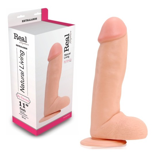 DILDO REALÍSTICO REAL RAPTURE SKY EMOTION 11&#039;&#039; BRANCO