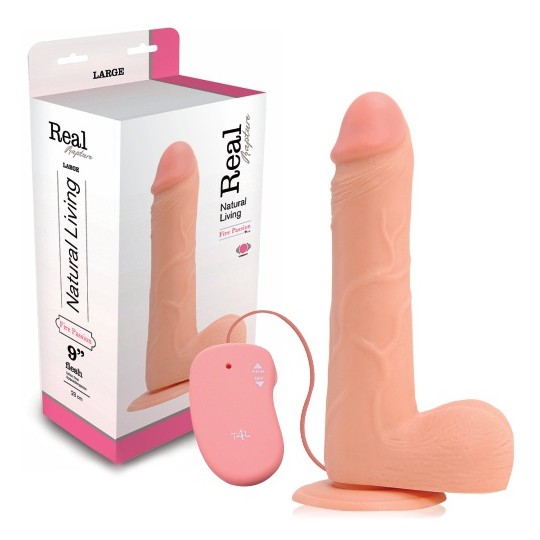 VIBRADOR REALÍSTICO REAL RAPTURE FIRE PASSION 9&#039;&#039; BRANCO