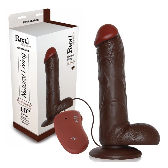 DILDO REALISTICO REALE RAPIMENTO CIELO EMOZIONE 10 &quot; NEGRO