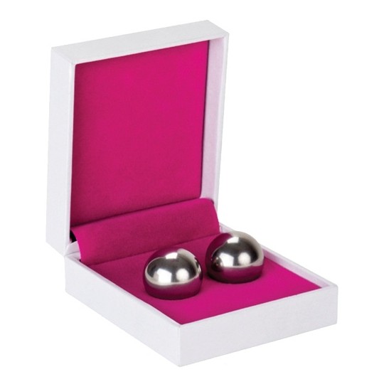 BOLAS VAGINAIS BEN WA BALLS MEDIUM WEIGHT PRATEADAS 