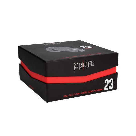 MODEL 23 - CHASTITY CAGE - 2.5'' / 6,5 CM - BLACK