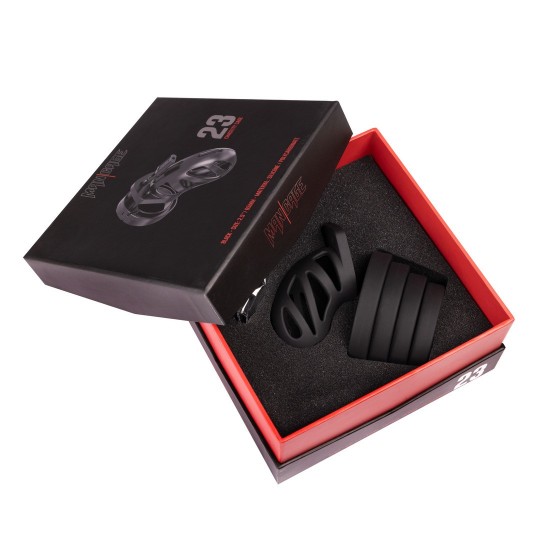 MODEL 23 - CHASTITY CAGE - 2.5' / 6,5 CM - BLACK