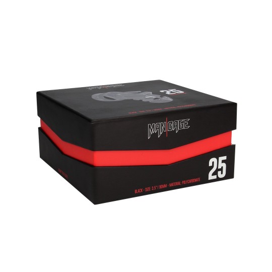 MODEL 25 - CHASTITY CAGE - 3.5'' / 9 CM - BLACK