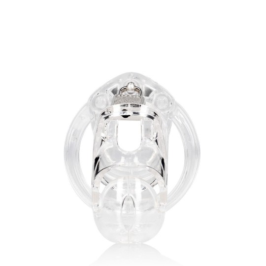 MODEL 25 - CHASTITY CAGE - 3.5\'\' / 9 CM - TRANSPARENT
