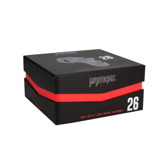 МОДЕЛЬ 26 - КЛЕТКА ЦЕЛОМУДРИЯ - 4,5'' / 11,5 СМ - ЧЕРНЫЙ