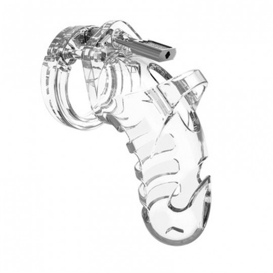 MODEL 26 - CHASTITY CAGE - 4.5\'\' / 11,5 CM - TRANSPARENT