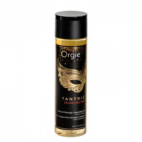 HUILE DE MASSAGE À EFFET BRILLANT TANTRIC DIVINE NECTAR 200ML ORGIE